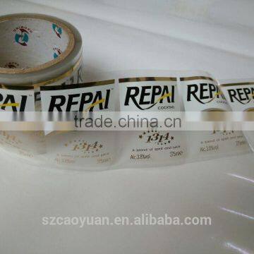 synthetic paper glossy roll label sticker paper