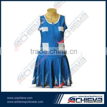 latest design sublimation netball dress/skirt/uniform