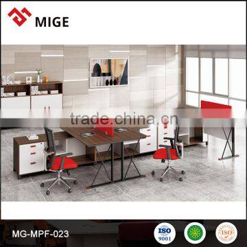 Metal Frame Melamine 2 person office desk