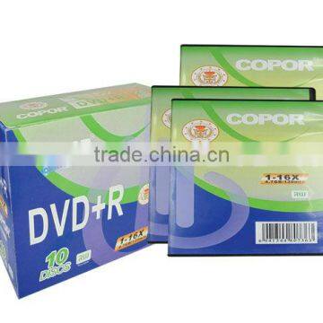 4.7GB DVDR with single piece dvd case/ best price/ low defect rate