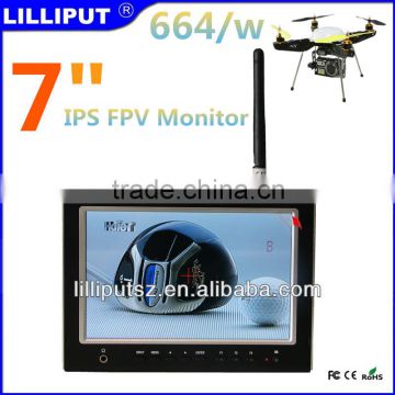 Lilliput 664/W 7" IPS FPV Monitor With HDMI in With 5.8ghz Wireless AV Receivers