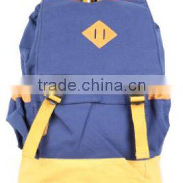 The new institute of han edition pure color handbag wind high school backpack backpack denim wear travel