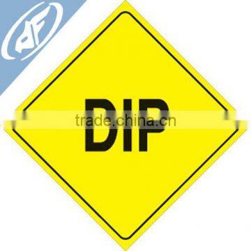 dinfei Signs Yellow 12" Dip Plastic road Reflective Sign