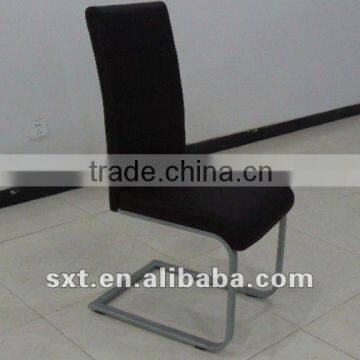 modern design comfortable leather chrome dining chair hot sale in Germany