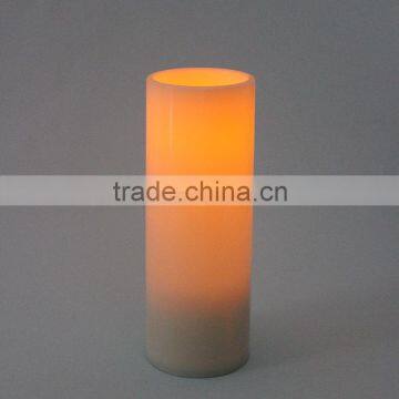 3x8 Battery operated tall size outdoor flicker pillar led candle