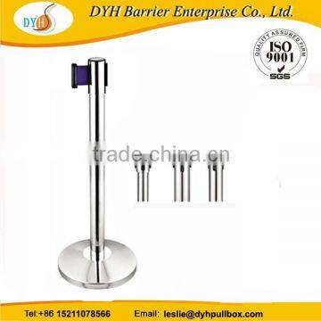 China high quality retractable belt stanchion,retractable steel barrier