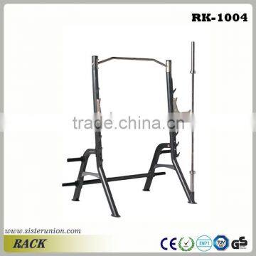 Gym fitness squat rack stand pair bench press weight lifting barbell