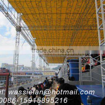 Flat Roof Trusses, Race Bleacher Cover, Bleachers Roof