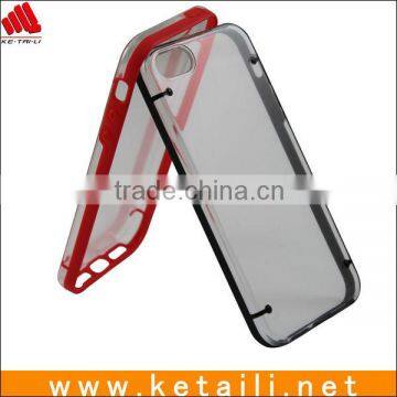 Wholesale colorful side clear plastic cell phone case for iphone case