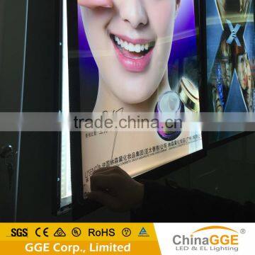 LED light box slim advertising magnetic open board