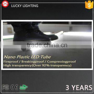 t8 led tube 18w 1200mm 100lm/w plastic tube with CE approved