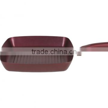 colorful metallic coating aluminium grill pan