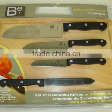 5Pcs Knife Set With Cutting Board