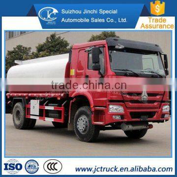 2015 New howo sino 4x2 dangerous fuel tank truck Chinese manufacturer