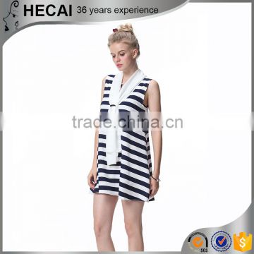 Guangzhou new ladies stripe women tops and blouses