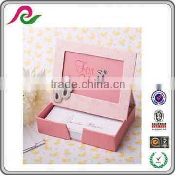 Pink place card photo frame and memo paper set