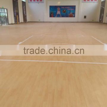 low price 4.5mm pvc basketball flooring