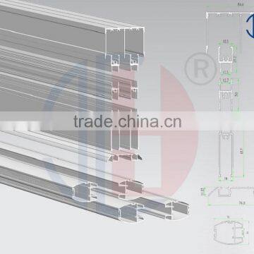 XGY-536 Famous Aluminum rails for doors sliding wardrobes