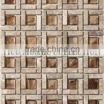 Fico new! GAS9034D-HG,marble pattern flower mosaic