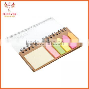 Eco Sticky Notes Sets With Ruler 5 Colors Sticky Flasg 40 Sheets White Paper With Line With Black Binding