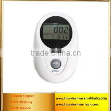 Multifunction 3D accelerometer pedometer with waterproof function for step,distance,calorie