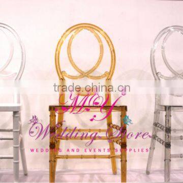 Newly designed Resin wedding banquet phoenix stacking chair