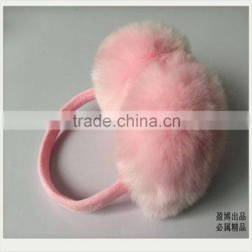 2016 Winter Big Size Faux Fox Fur Earmuffs Ear Muff Artificial Raccon Fur Warm Ear Cover Ladies Earmuffs photo-5