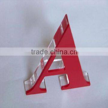 Custom clear free standing acrylic letters