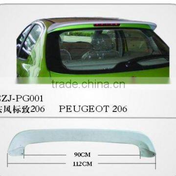 abs rear spoiler for PEUGEOT 206