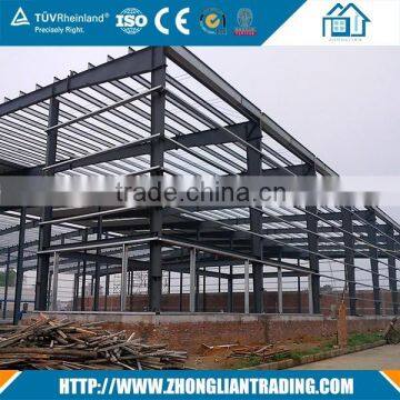 big building with steel structural fabrication