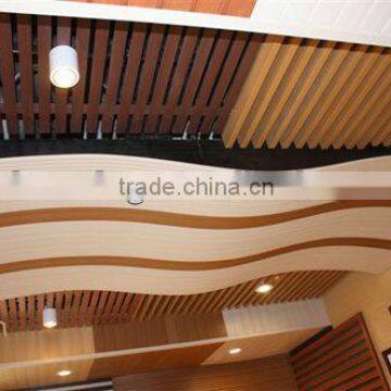 new design cheap decorative plastic wood composition decorative ceiling board