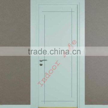 Medium Segment White Lacquer Finished Wooden Door