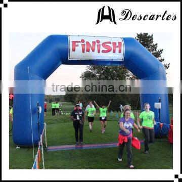 6*3m deep blue inflatable advertising arch gate, inflatable finish line archway for events