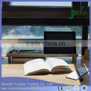 Office/Home Basics Computer and Telephone Desk Organizer Bamboo Office Desk Organizer photo-4