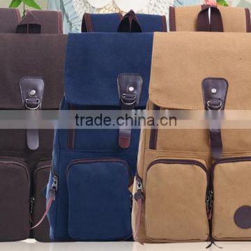 Custom Unisex Canvas Backpack School Backpack Bag Travelling Backpack