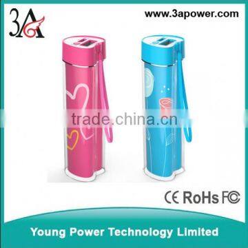 2600mah manual for power bank flower heart gifts