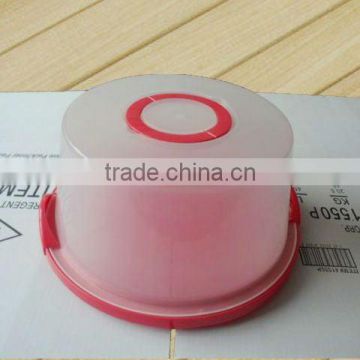 clear round plastic bread box