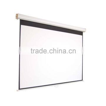 Scraping White Plastic Manual Screen Wall Mount Touch Projection Screen photo-2