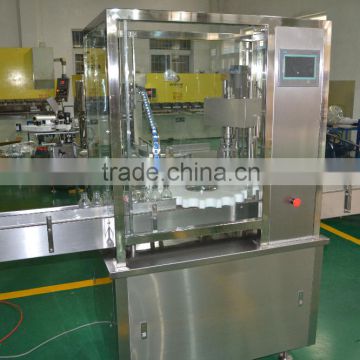 Round plate positioning bottle washing filling capping machine