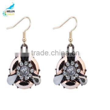 Retro Eardrop Women Earrings Accessories Wholesale Gold-plated Flowers photo-3