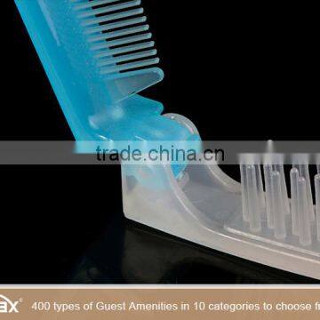 Black Color Hotel Foldable Massage Comb for Women Beauty Massage Hair Brush photo-5