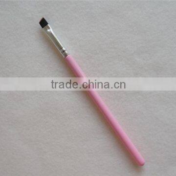 Pink Custom Small Angled Liner Brush Brow Makeup Brush for Eyes