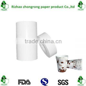 100% virgin pe coated rolling paper cup paper