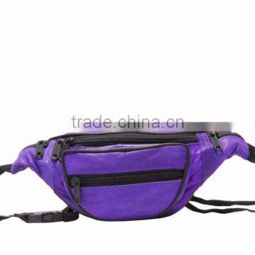 money belt leather material with nylon belt adjuster