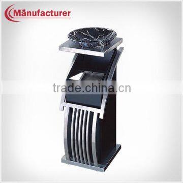 Stainless steel corridor garbage can with ashtray/stylish ashtray barrel/garbage waste container