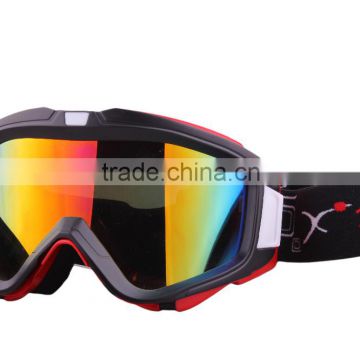 China Manufacturer custom anti-slip strap double lens UV400 snowboard goggles