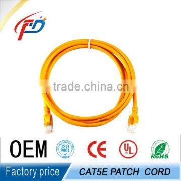 factory wholesale 1m2m 3m 5m 10m 24awg 4pairs CAT5e UTP PATCH CORD