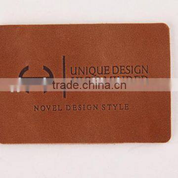 Fashion Hot Stamping Heat Effect Logo PU Labels for Baby and Lady Garment and Jeans photo-6