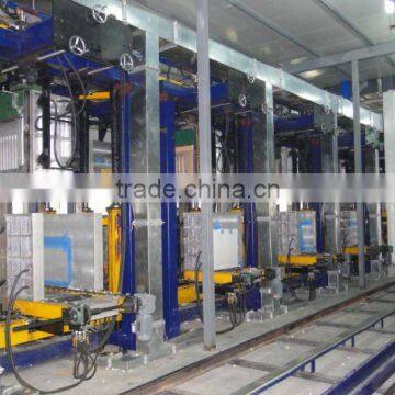 branded low labor intensity 8 station upright Refigerator linear layout cabinet foaming production manufacturing line