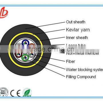 New product 6 core Unitube Light-armored GYXTW outdoor Fiber Optic Cable